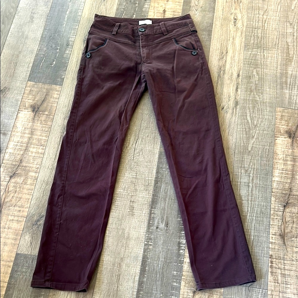 Dior brown western straight leg stagecoach Coachella jeans Euro 32 14” waist